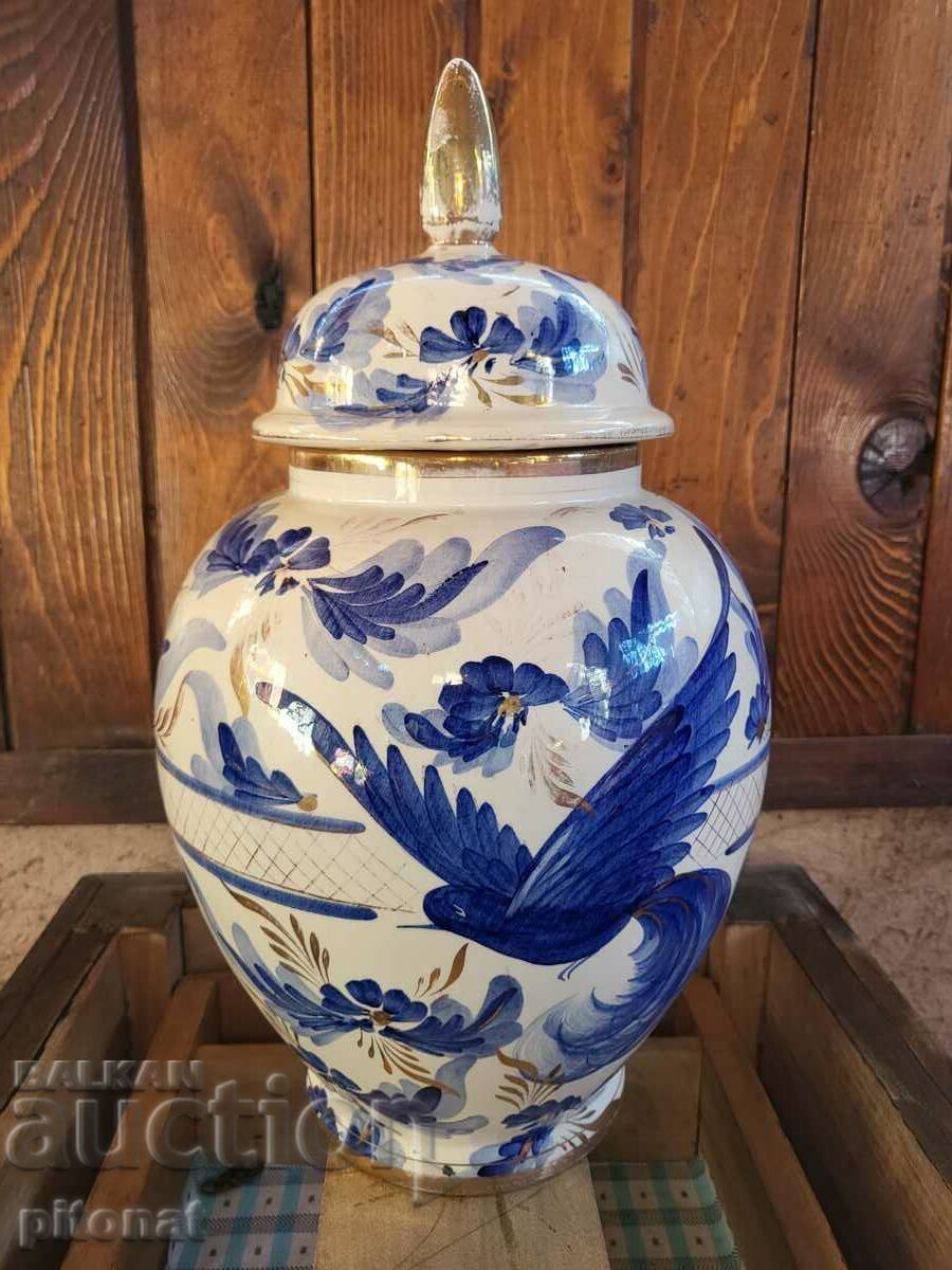 Porcelain vase H. BEQUET QUAREGNON