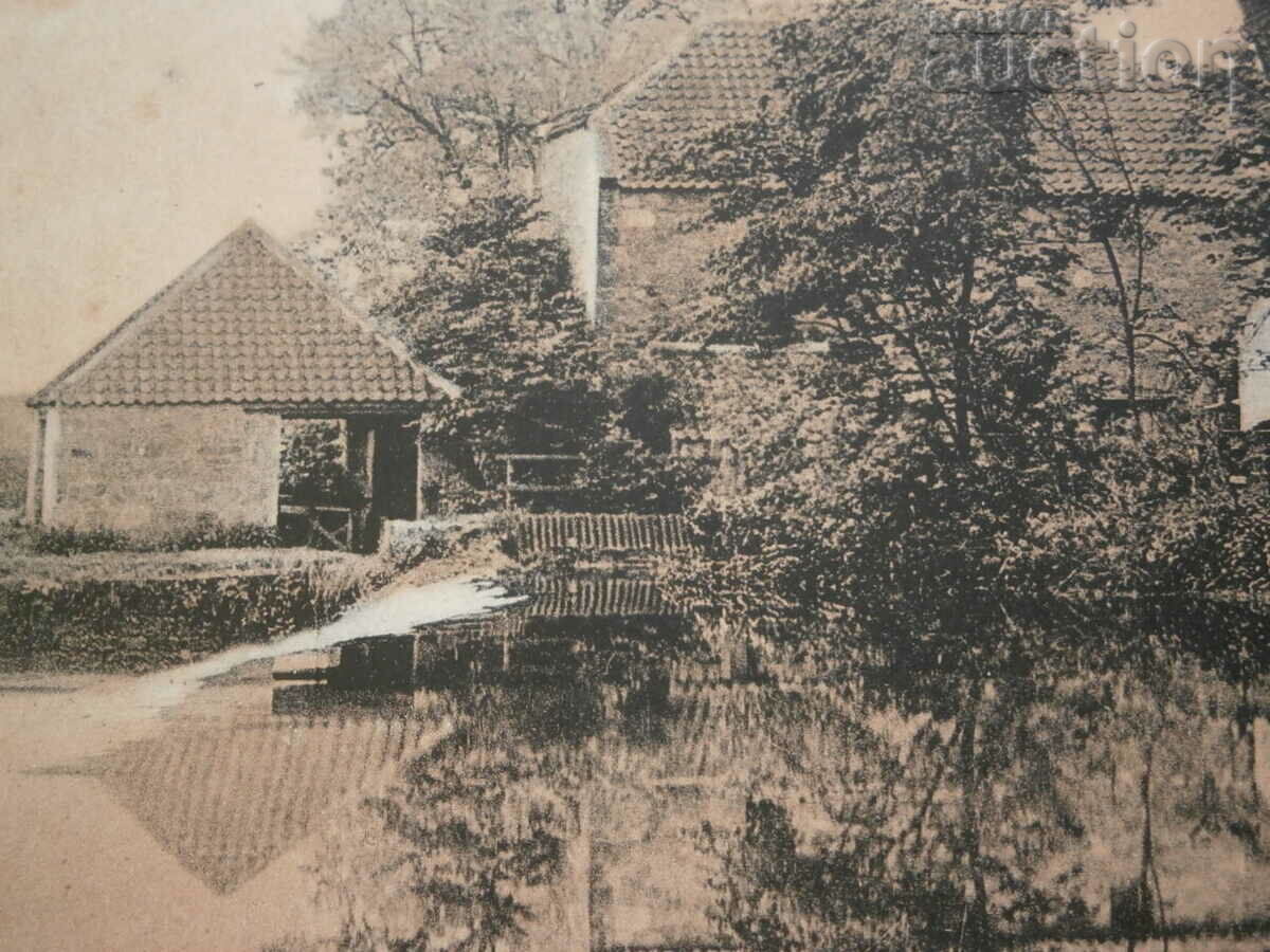 Delivery of vintage postcard from the 1930s Delivery of vintage postcard from the 1930s