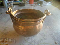 Antique copper vessel bear kettle