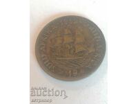 1 Penny Africa de Sud 1952 Cupru