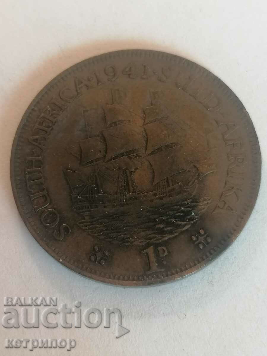 1 Penny South Africa 1943 Copper 1 Penny South Africa 1943 Copper