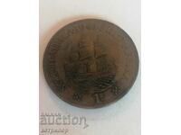 1 Penny Africa de Sud 1943 Cupru