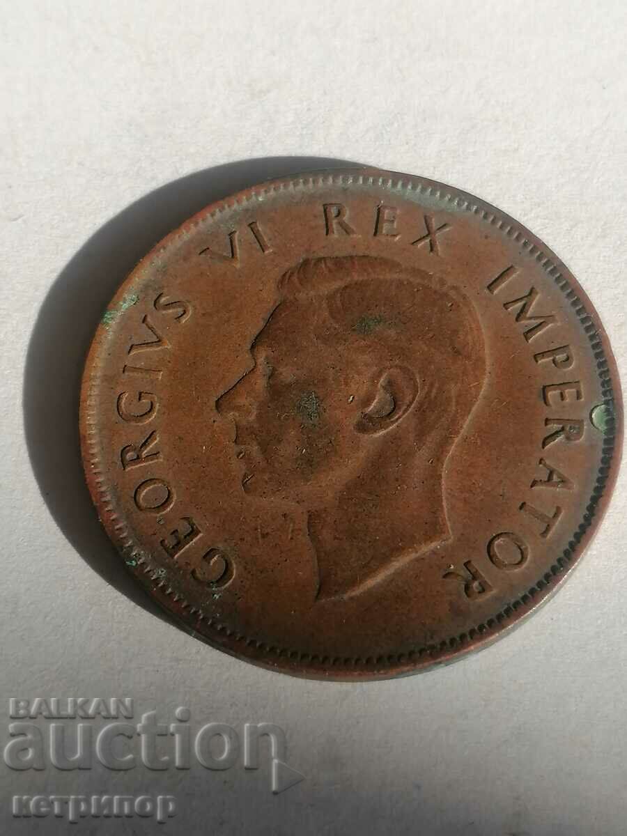 1 Penny South Africa 1942 Copper with price 15.00 BGN | € 7.67 1 Penny South Africa 1942 Copper with price 15.00 BGN | € 7.67