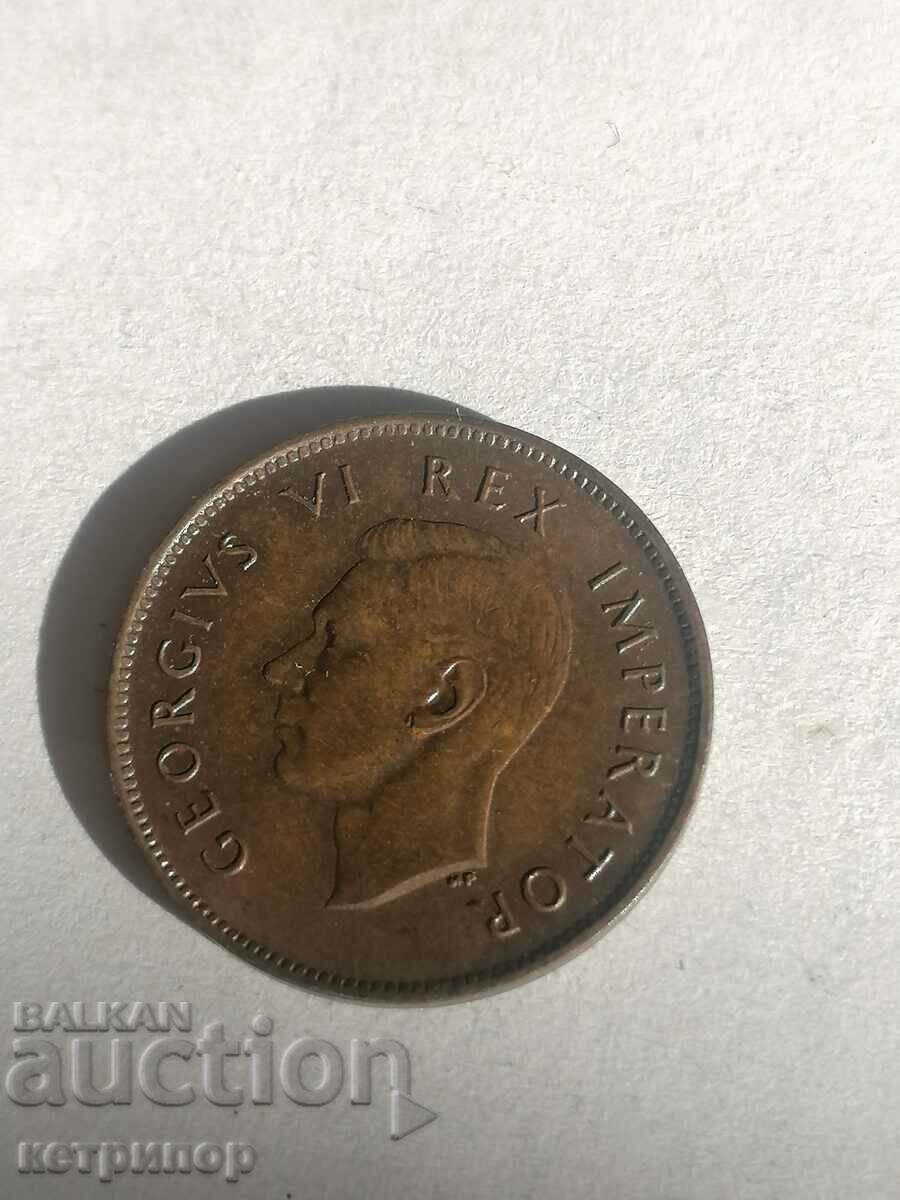 1/4 Penny South Africa 1943 Copper with price 15.00 BGN | € 7.67 1/4 Penny South Africa 1943 Copper with price 15.00 BGN | € 7.67