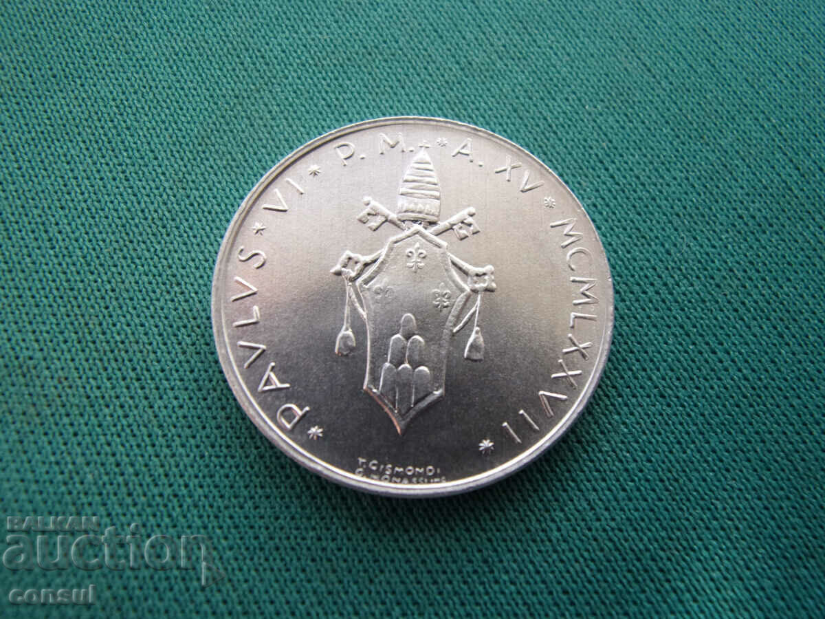 Vatican 10 Lire 1977 UNC Rar cu preț € 3.58 | 7.00 BGN
