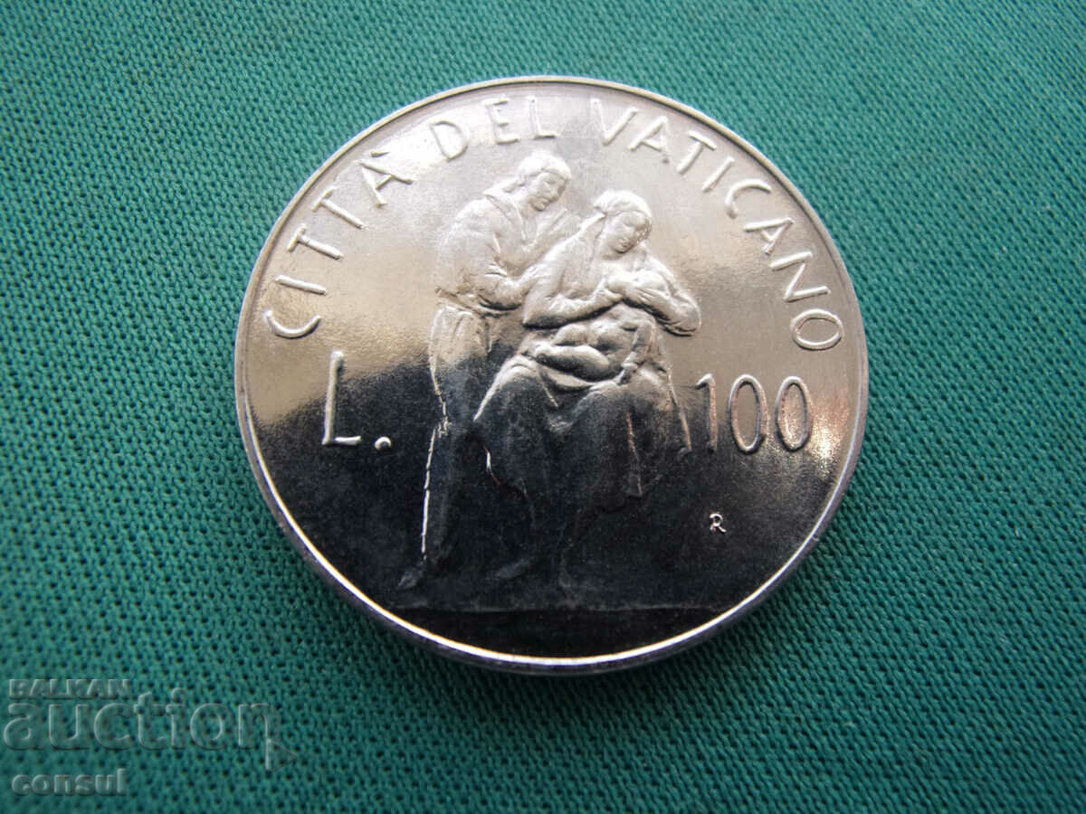 Vatican 100 Lira 1982 UNC Rare