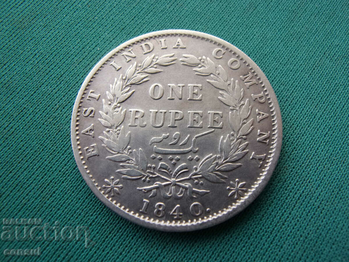 East India 1 Rupee 1840 Rare