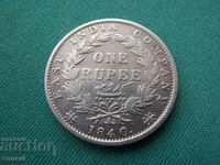 India de Est 1 rupie 1840 Rar