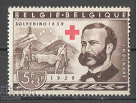 1959. Belgium. 100 years of Red Cross charity.