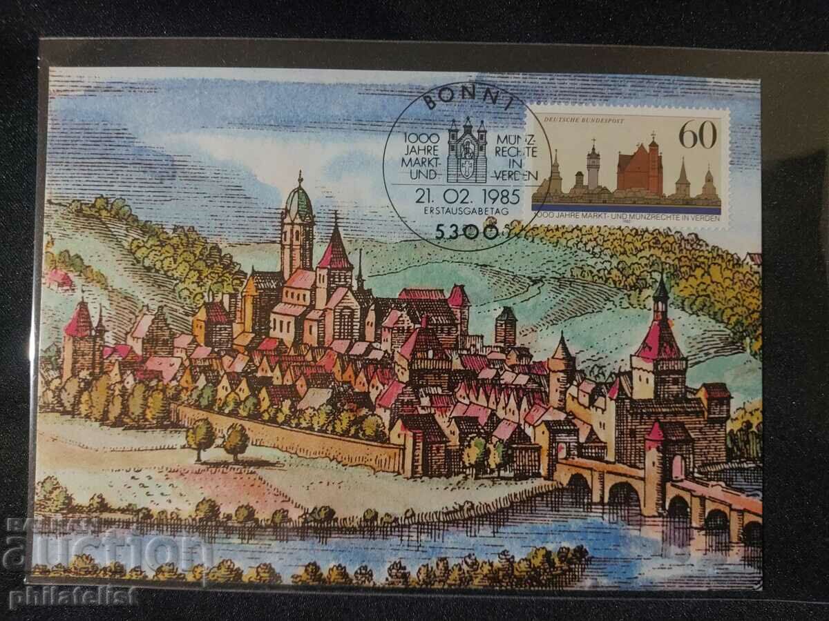 Poșta Germană - 1985 - Card Maximum