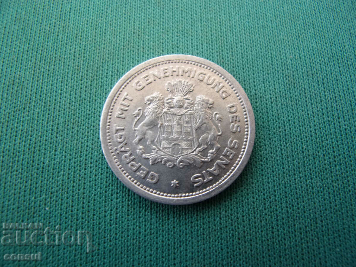 Hamburg Germania 1/100 Timbr 1923 UNC Rar cu preț € 12.78 | 25.00 BGN