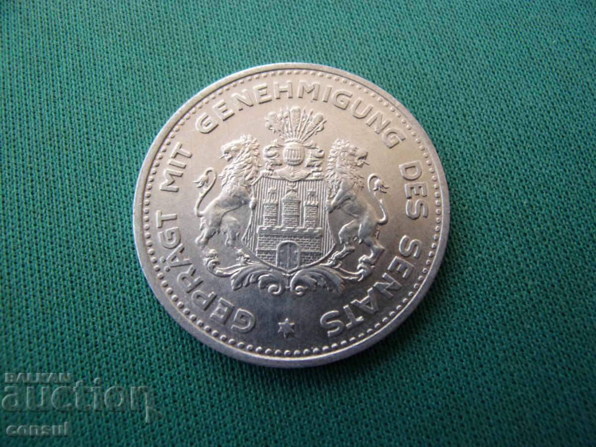 Хамбург Германия  1/10  Марка  1923  UNC Rare с цена € 12.78 | 25.00 лв.