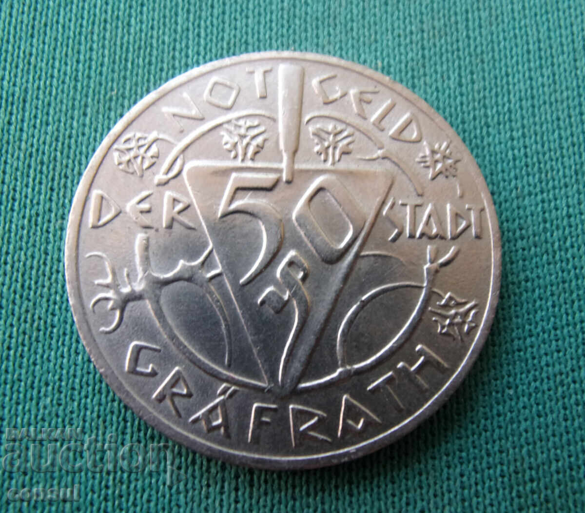 Графрат 50 Пфенига 1921 UNC Rare с цена € 33.23 | 64.99 лв. Графрат 50 Пфенига 1921 UNC Rare с цена € 33.23 | 64.99 лв.