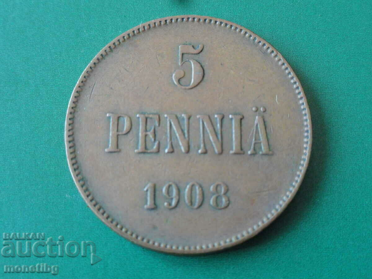 Auction  Russia (for Finland) 1908 - 5 pennies
