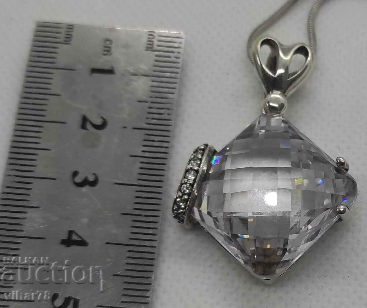 Livrarea Pandantiv din argint cu zirconiu cubic imens