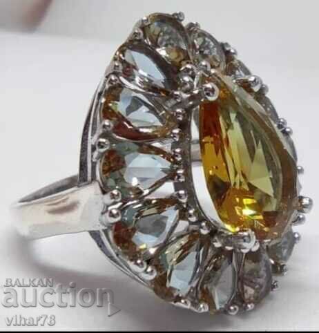 Silver ring with huge crown and zirconia with price 249.99 BGN | € 127.82 Silver ring with huge crown and zirconia with price 249.99 BGN | € 127.82