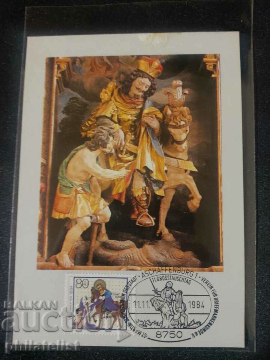 Poșta Germană - 1984 Card Maximum