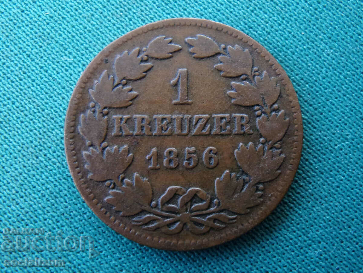 Baden 1 Kreuzer 1856 Rar cu preț € 12.78 | 25.00 BGN