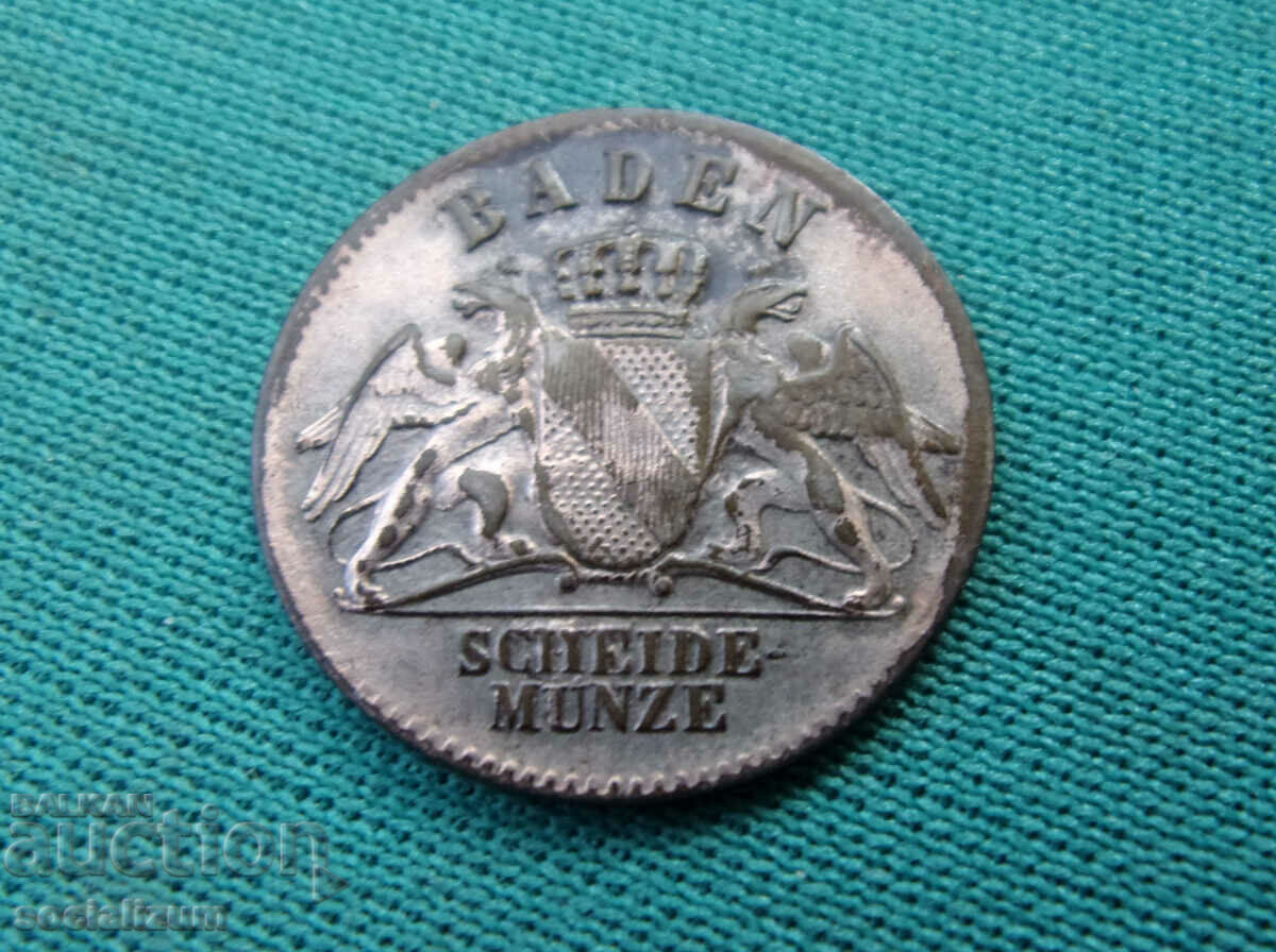 Baden 3 Kreuzer 1871 UNC Rare with price € 12.78 | 25.00 BGN