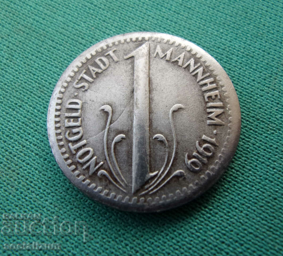 Mannheim 10 Pfennig 1919 Σπάνιο