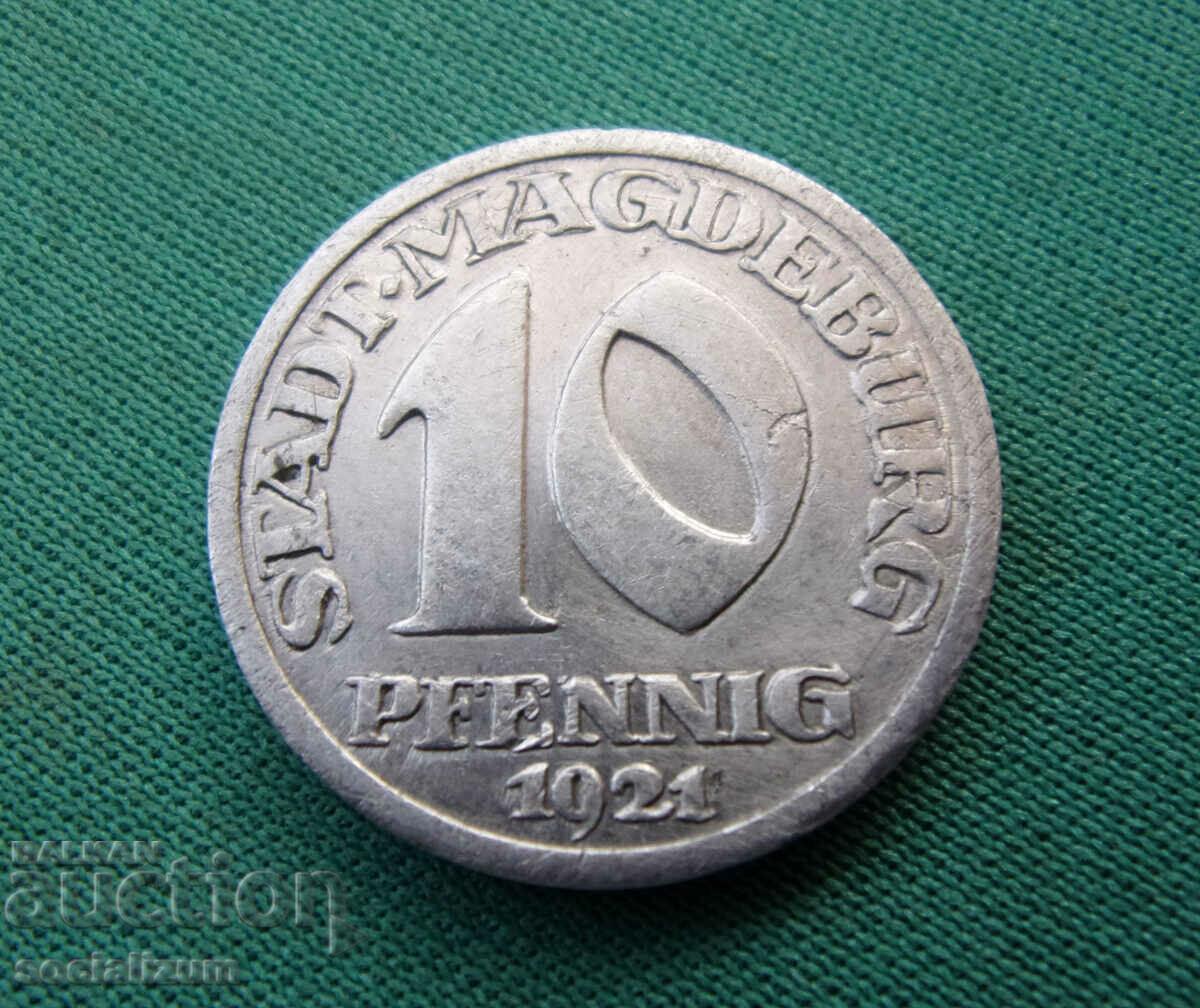 Magdeburg 10 Pfennig 1921 Rar cu preț € 10.23 | 20.01 BGN