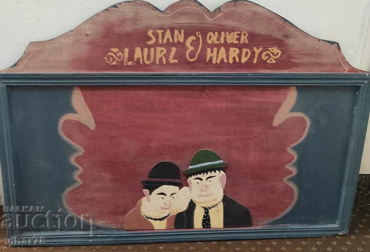 Laurl-Hardy-Number 2 Wood Plaque - 5 Laurl-Hardy-Number 2 Wood Plaque - 5