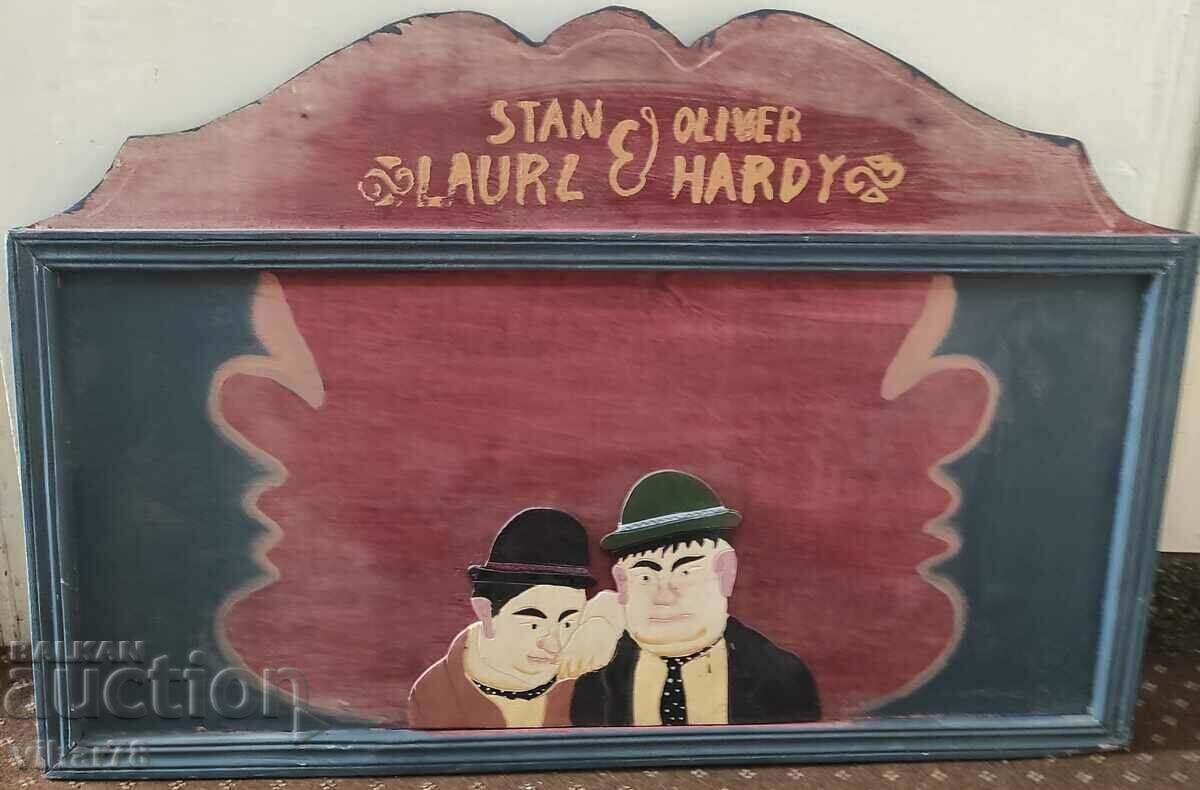 Laurl-Hardy-Number 2 Wood Plaque - 6 Laurl-Hardy-Number 2 Wood Plaque - 6