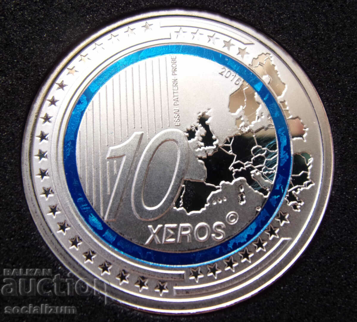 Δημοπρασία Monaco PROBE - ESSAY 10 Euro 2016 Silver UNC Πολύ Σπάνιο