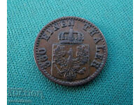 Prussia 1 Pfennig 1870 In UNC Rare
