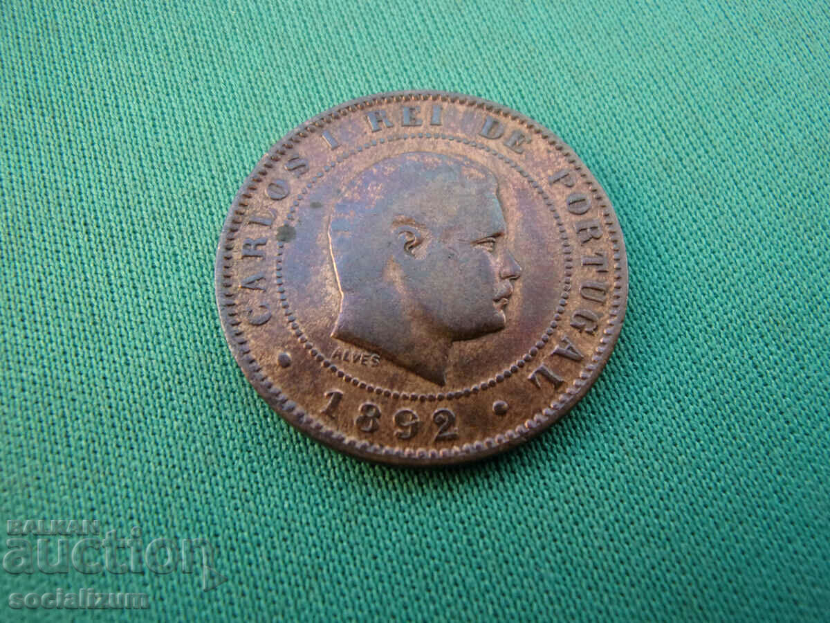 Livrarea Portugalia 10 Reias 1892 Rar Livrarea Portugalia 10 Reias 1892 Rar