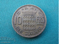 Monaco 10 Francs 1950 Rare