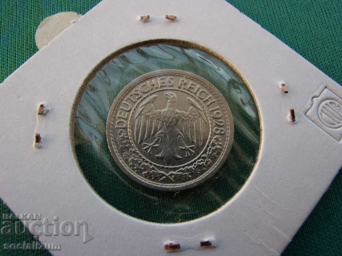 Weimar 50 Pfennig 1928 E Rare with price € 4.09 | 8.00 BGN