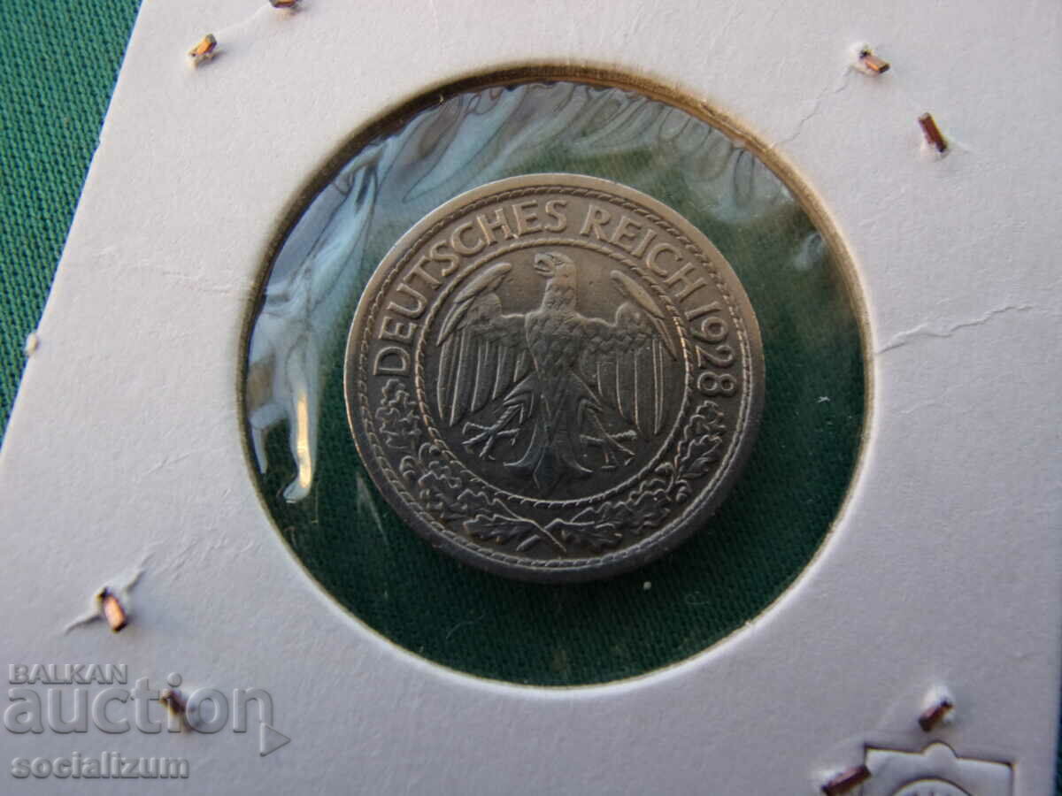 Weimar 50 Pfennig 1928 J Rare cu preț € 4.09 | 8.00 BGN Weimar 50 Pfennig 1928 J Rare cu preț € 4.09 | 8.00 BGN