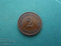 Germany I Reich 2 Pfennig 1875 A Rare