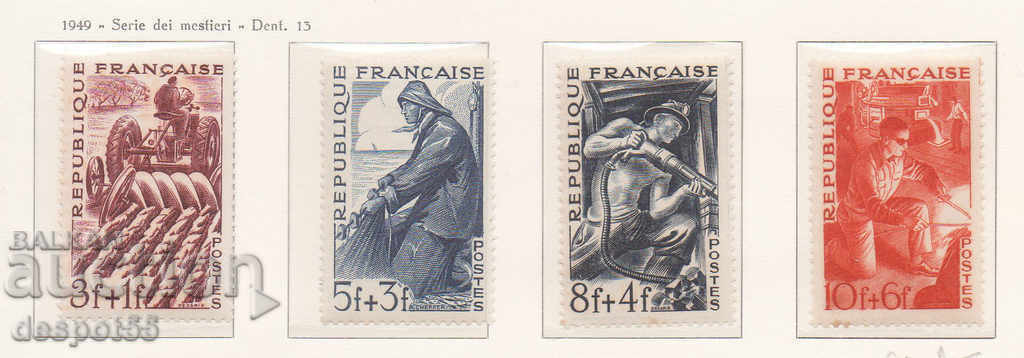 1949. Франция. Благотворителна серия.