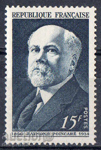 1950. France. Raymond Poincare (1860-1934), statesman.