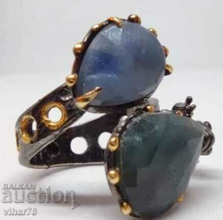 Delivery of Silver ring with sapphire Delivery of Silver ring with sapphire