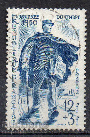 1950. Γαλλία. Ημέρα σφραγίδα του ταχυδρομείου.