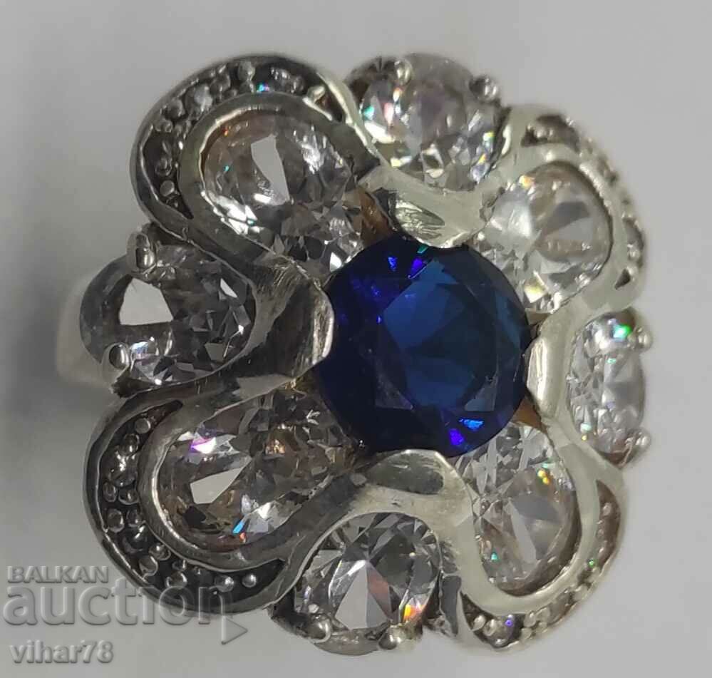 Solid silver ring with zirconia with price 219.99 BGN | € 112.48 Solid silver ring with zirconia with price 219.99 BGN | € 112.48