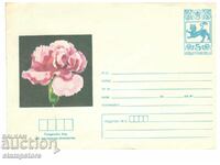 Postal envelope Flowers - 1980