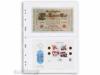Banknote sheets for albums from the Grande system transparent C2