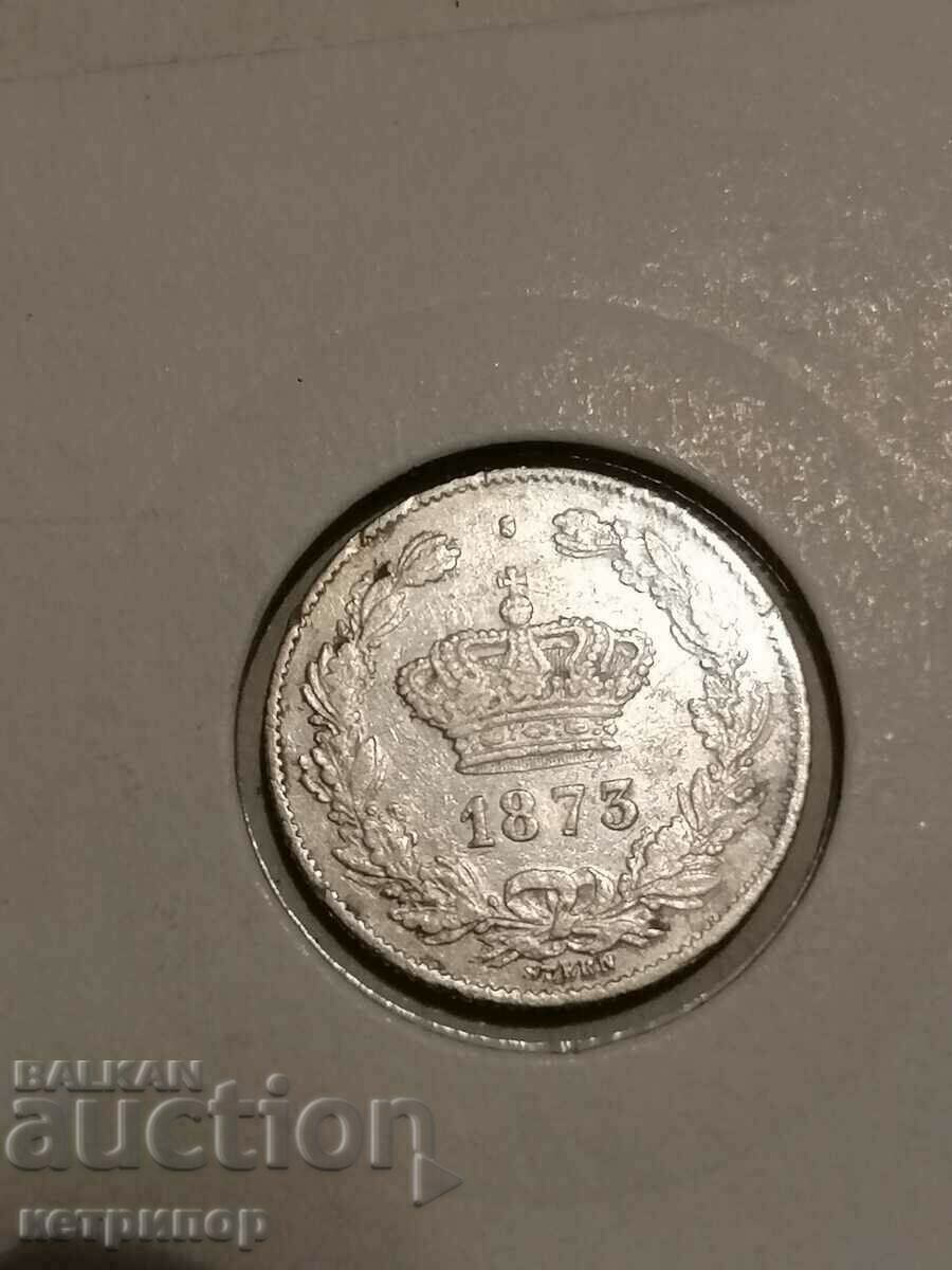 50 băi 1873 România Argint cu preț € 39.00 | 76.28 BGN