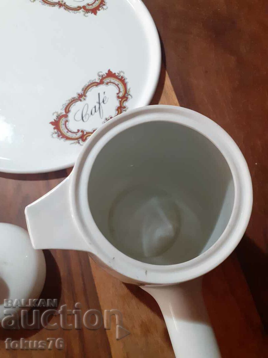 Limoges Florence France porcelain coffee service set - 6 Limoges Florence France porcelain coffee service set - 6