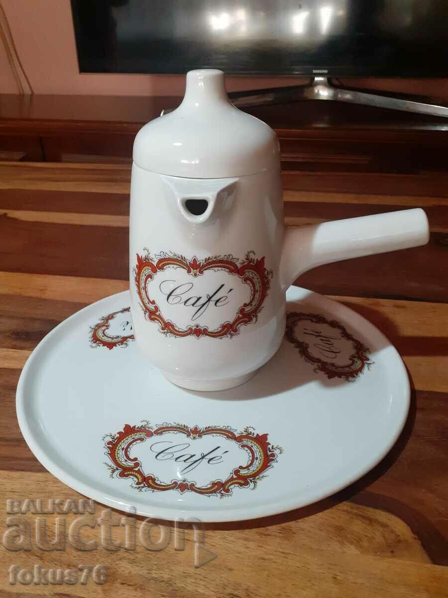 Limoges Florence France porcelain coffee service set