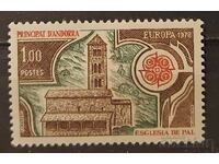 French Andorra 1978 Europe CEPT Buildings MNH