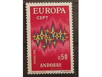 Френска Андора 1972 Европа CEPT MNH