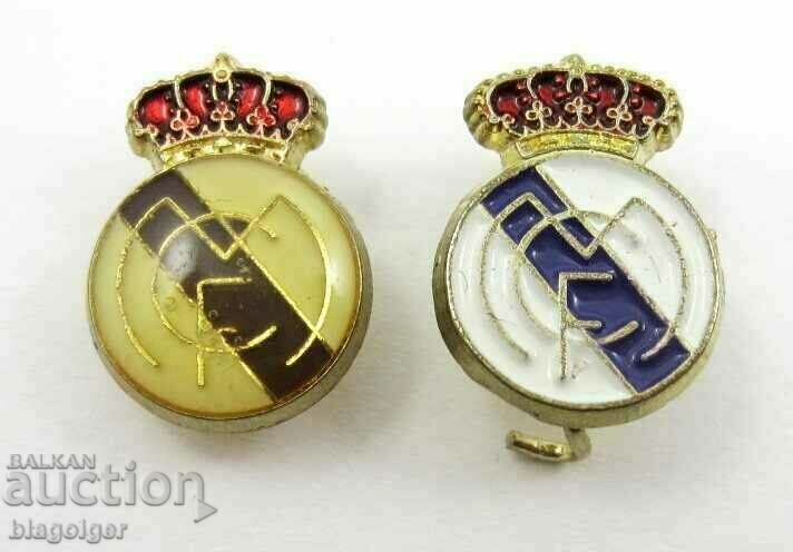 Old Football Badges-REAL MADRID-Lot of 2 badges