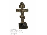Authentic bronze prosphorus 1842. / stamp / crucifixion. #3243