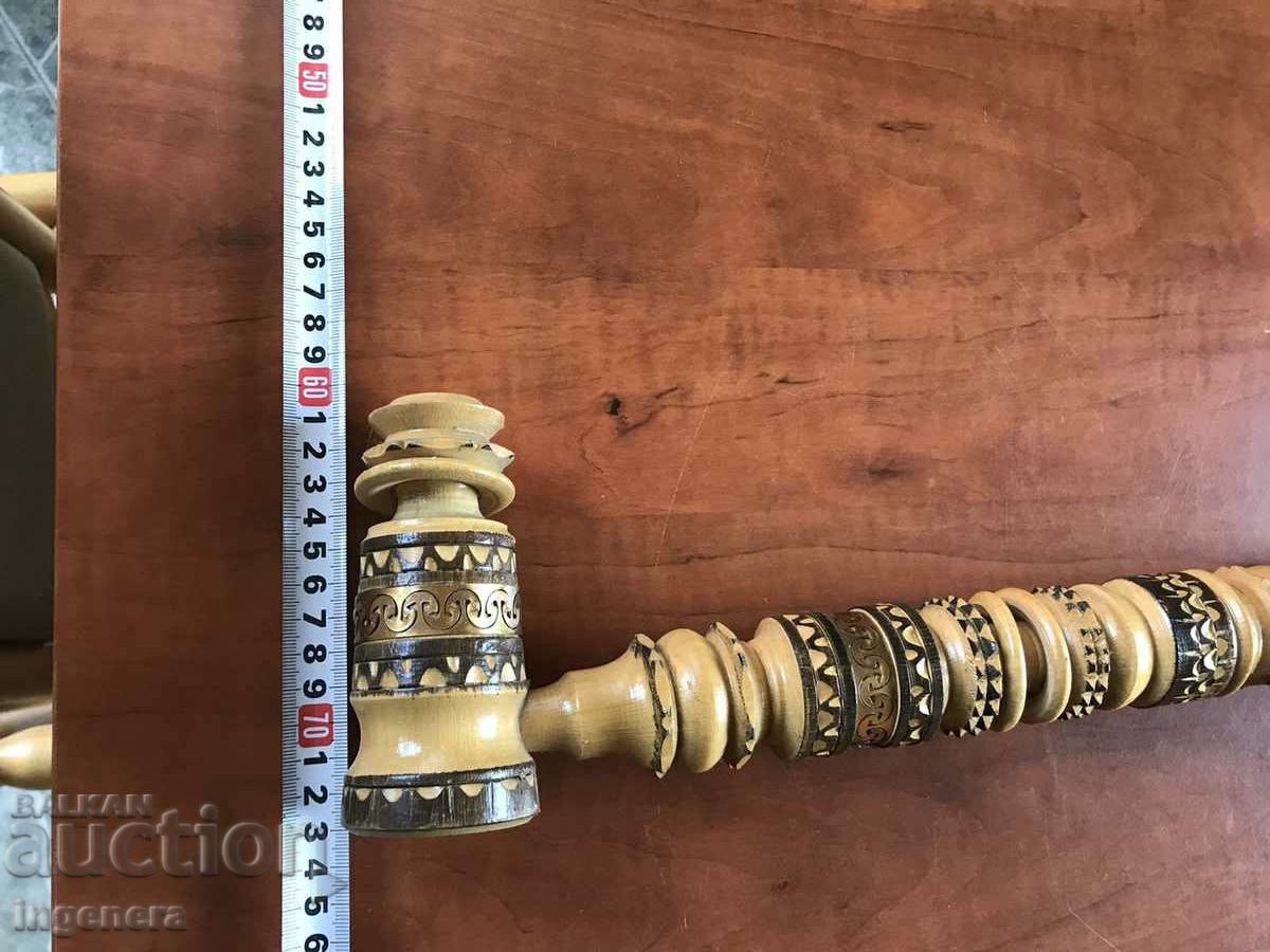 PIPE HUGE WOOD CARVING BRASS HARDWARE SOUVENIR - 6 PIPE HUGE WOOD CARVING BRASS HARDWARE SOUVENIR - 6