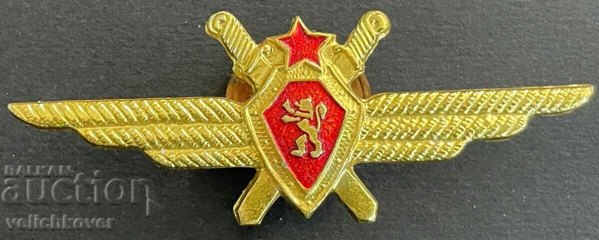 33803 Bulgaria military insignia Pilot Air Force 70s. Screw
